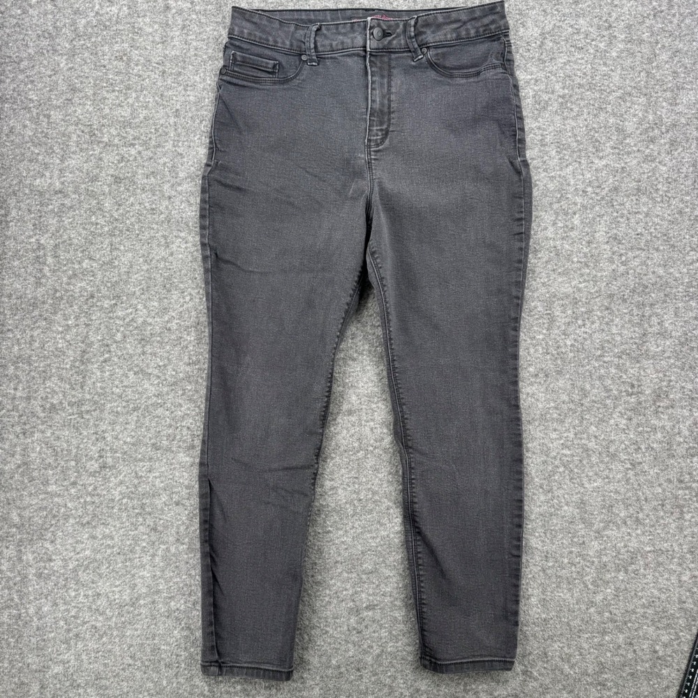 No Boundaries Womens High Rise Skinny Jeans Faded Black Size 15 Stretch Denim